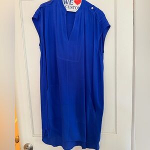 Madewell shift dress with pockets, royal blue, lightly used